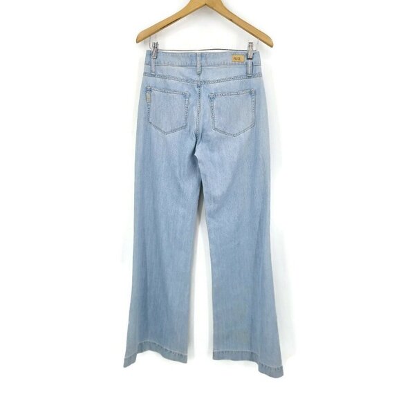 New Paige Denim Jeans Womens 27 Sutton Wide Leg High Waist - Picture 3 of 6